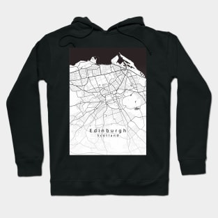 Edinburgh Scotland City Map Hoodie